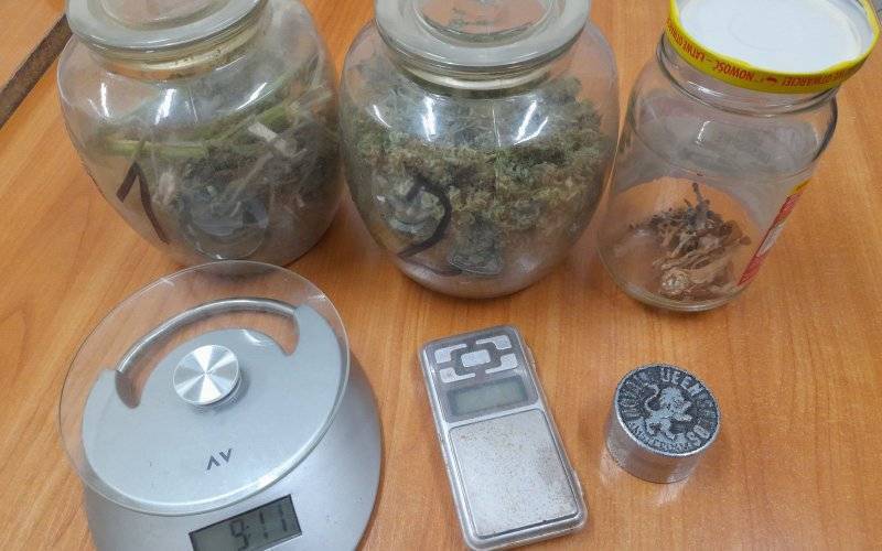 45-latek podejrzany po posiadanie marihuany i grzybków halucynogennych