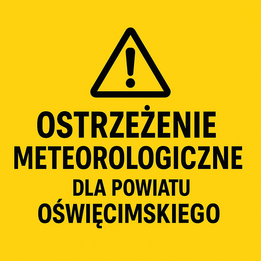 Ostrzeżenie meteorologiczne dla powiatu oświęcimskiego