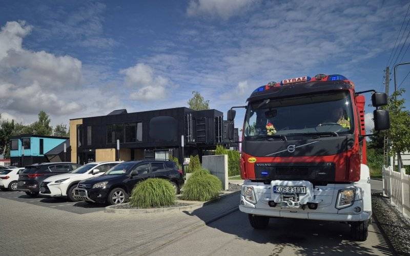 Fałszywy alarm pożarowy w jednym z obiektów hotelowych w Zatorze przy ulicy Stawowej