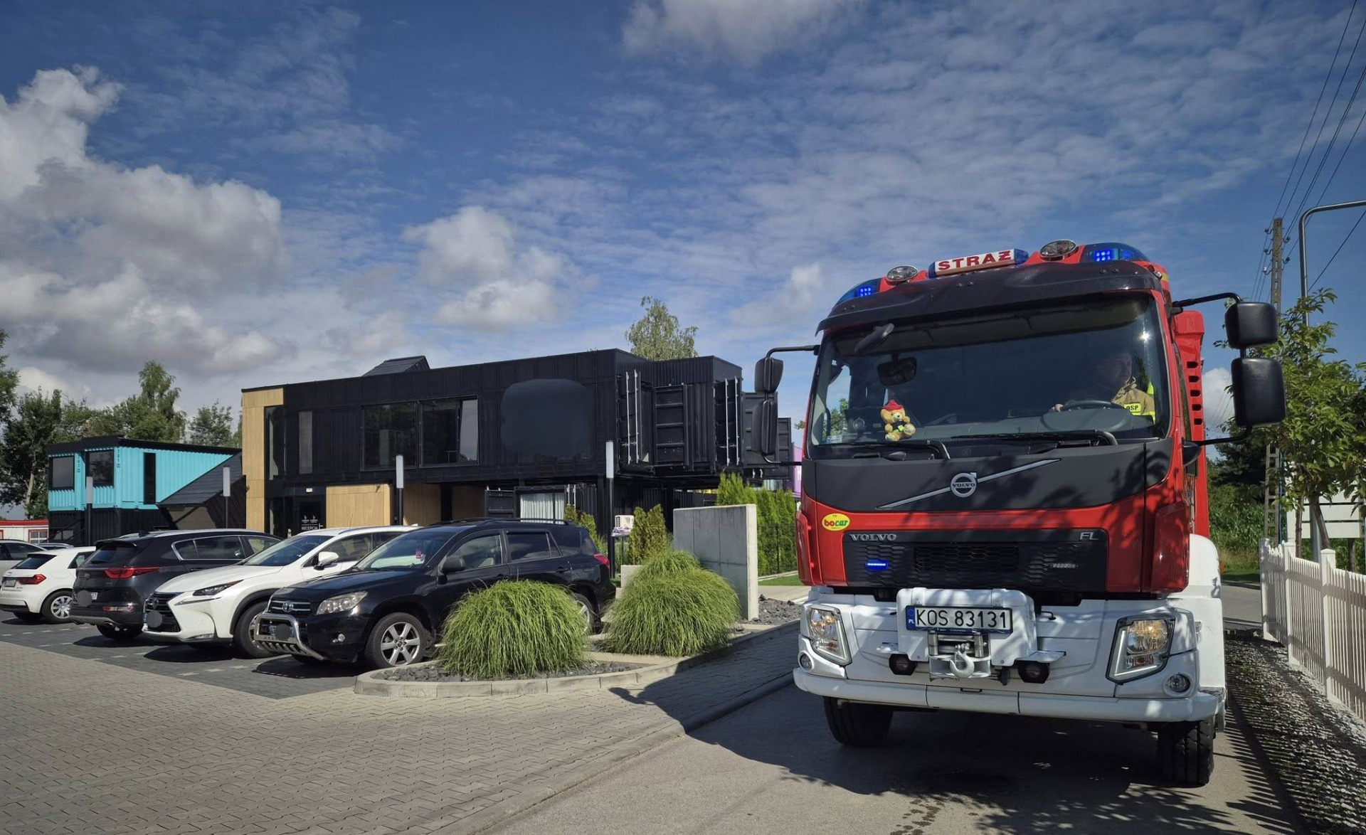 Fałszywy alarm pożarowy w jednym z obiektów hotelowych w Zatorze przy ulicy Stawowej