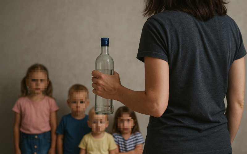 Nietrzeźwa matka zatrzymana w Oświęcimiu. Pod opieką miała 4 dzieci