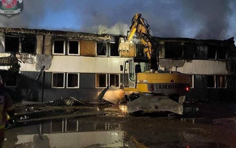 Pożar hotelu robotniczego w Pogorzycach. Pracownicy z Ukrainy nie trafili na bruk [ZDJĘCIA]