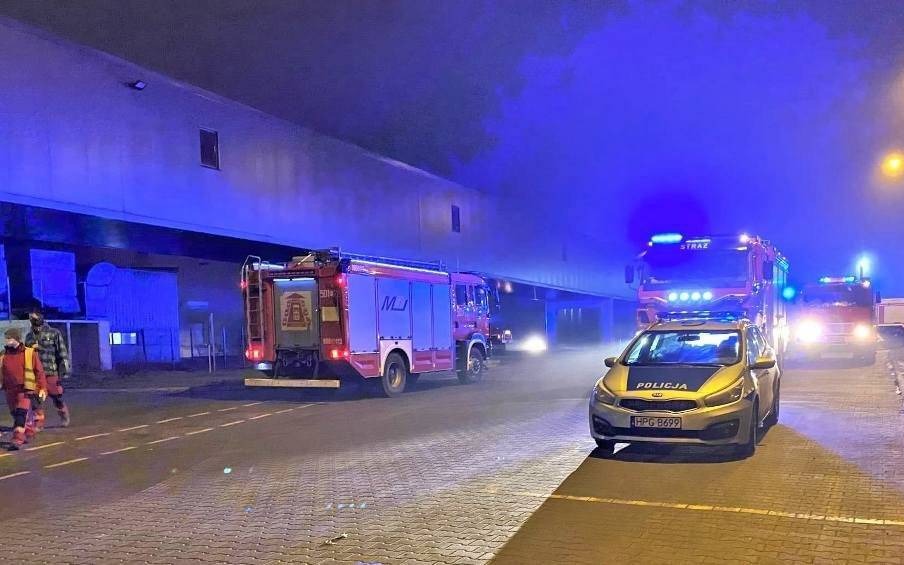 Klucze. Pożar na linii produkcyjnej zakładów papierniczych Velvet