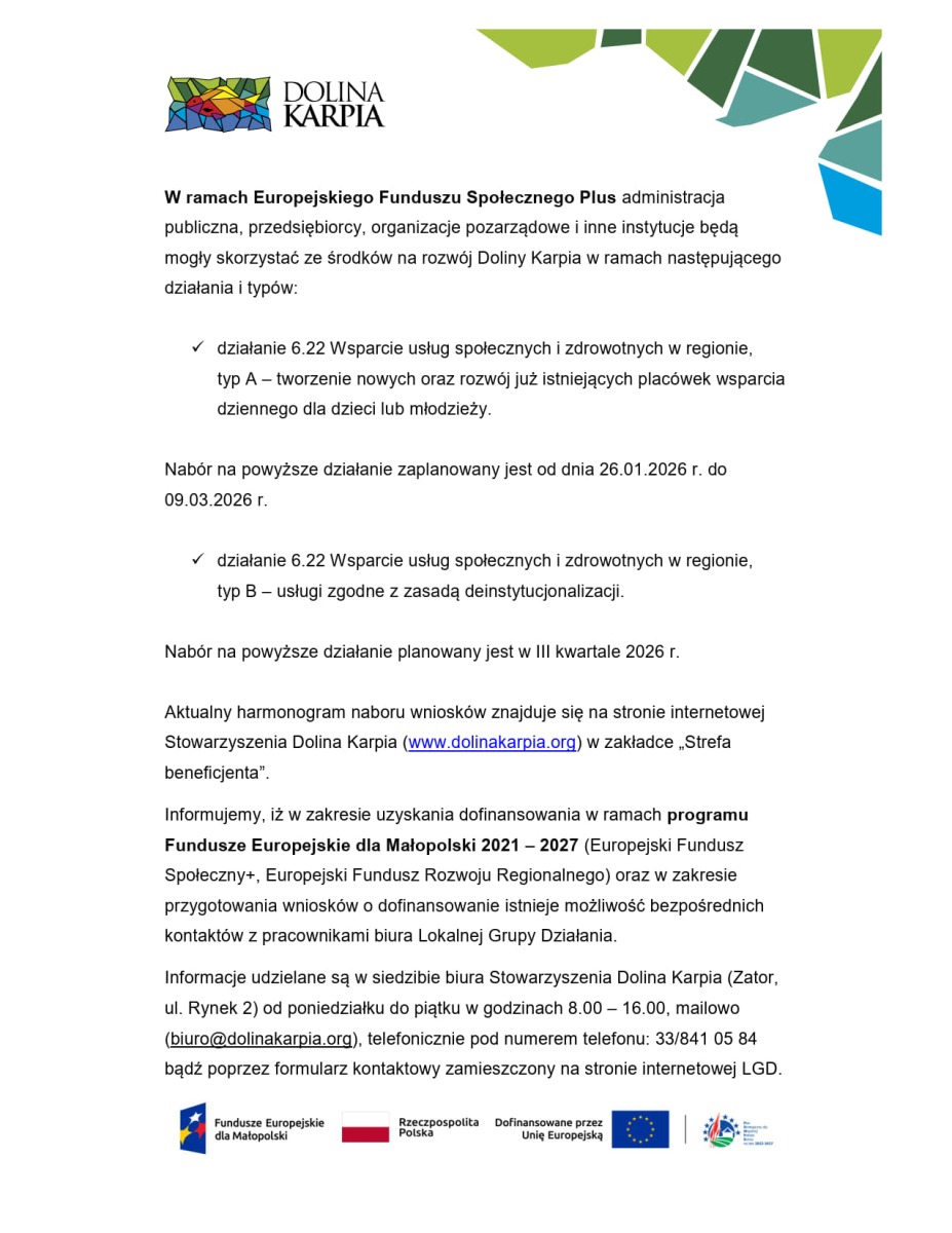 Akcja informacyjno-edukacyjna poświęcona przygotowaniu wniosków o dofinansowanie w ramach EFRR oraz EFS+ w zakresie RLKS