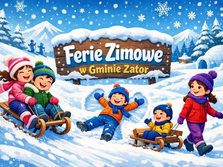 Ferie bez nudy! Kalendarium wydarzeń w Gminie Zator na ferie zimowe 2026 dla małych i dużych [informacja aktualizowana]