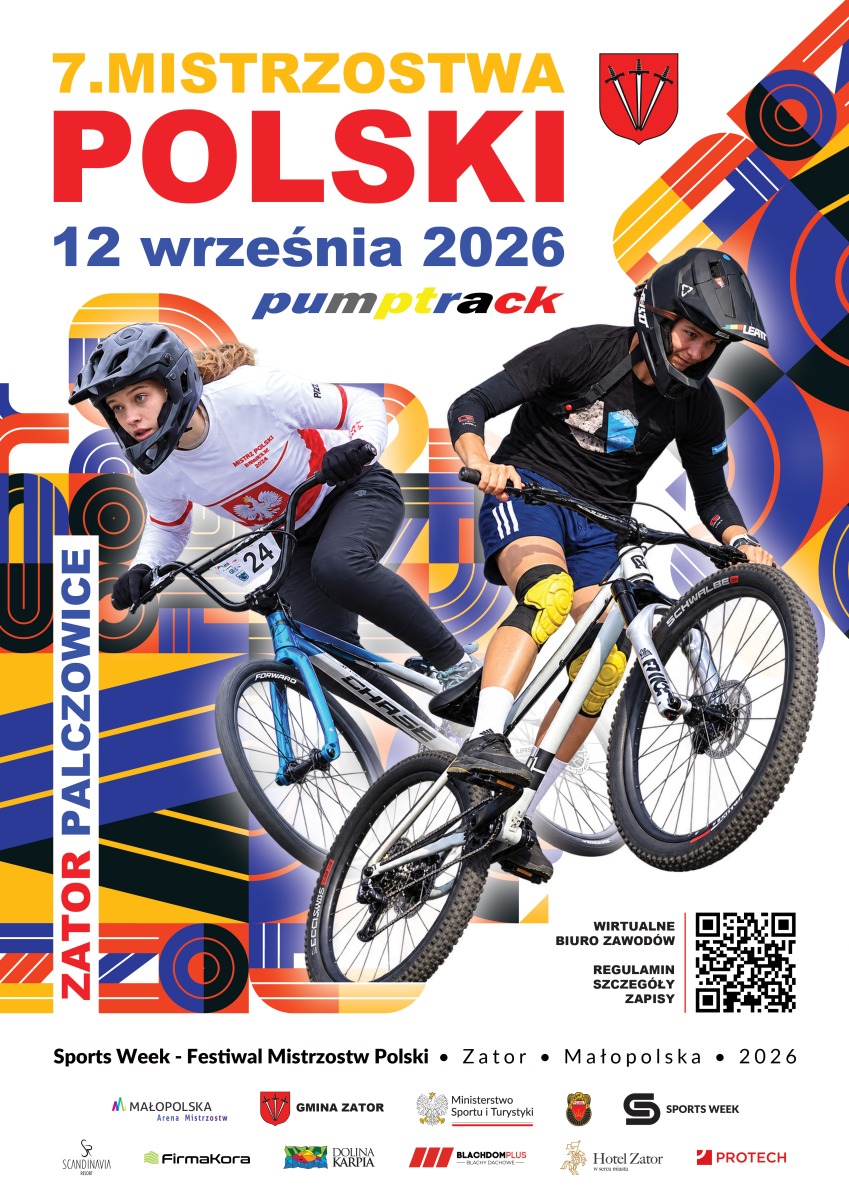 Mistrzostwa Polski w Kolarstwie Pumptrack Zator-Palczowice 2026