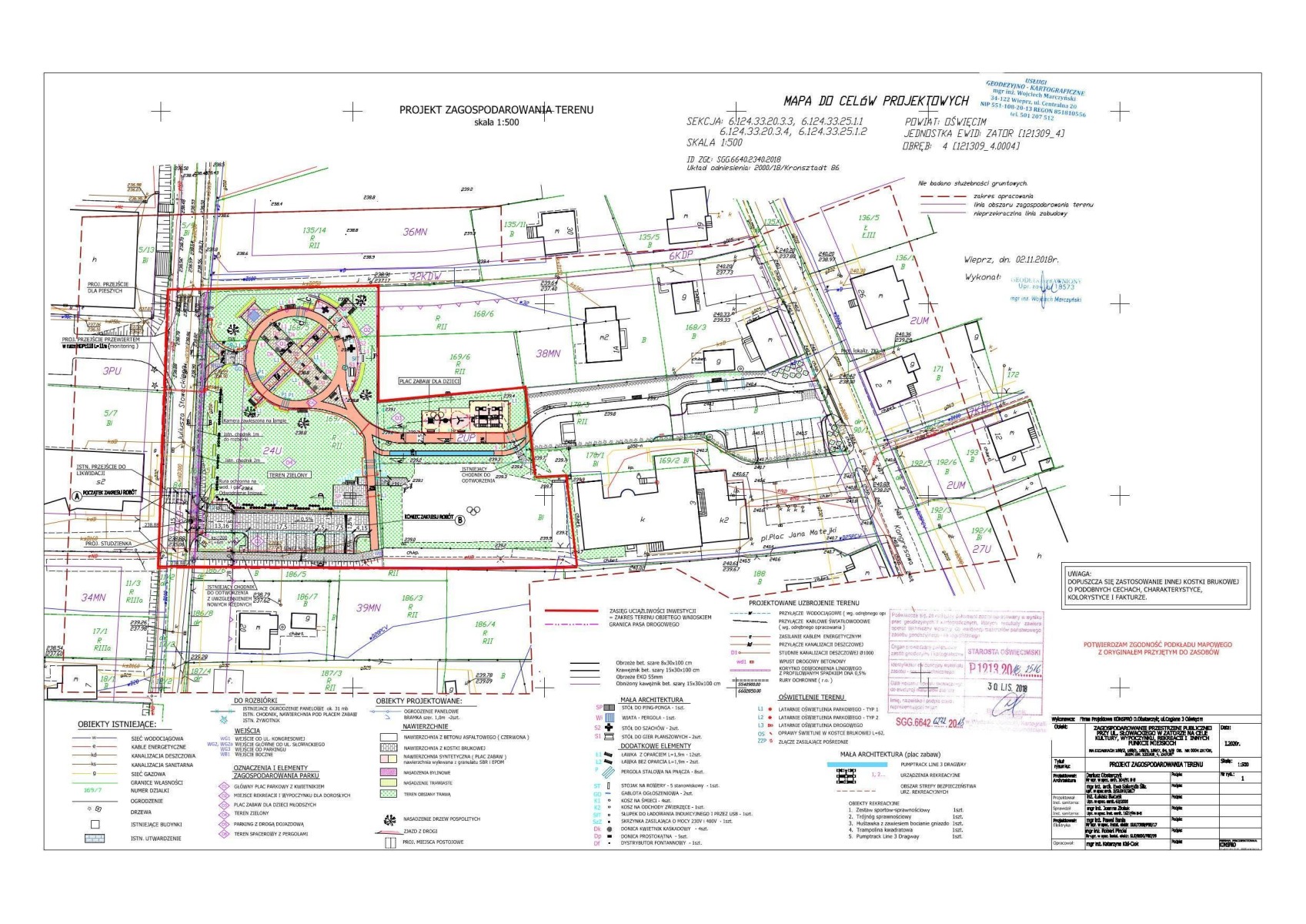 Zagospodarowanie przestrzeni przy ul. Słowackiego na cele kultury, wypoczynku i rekreacji