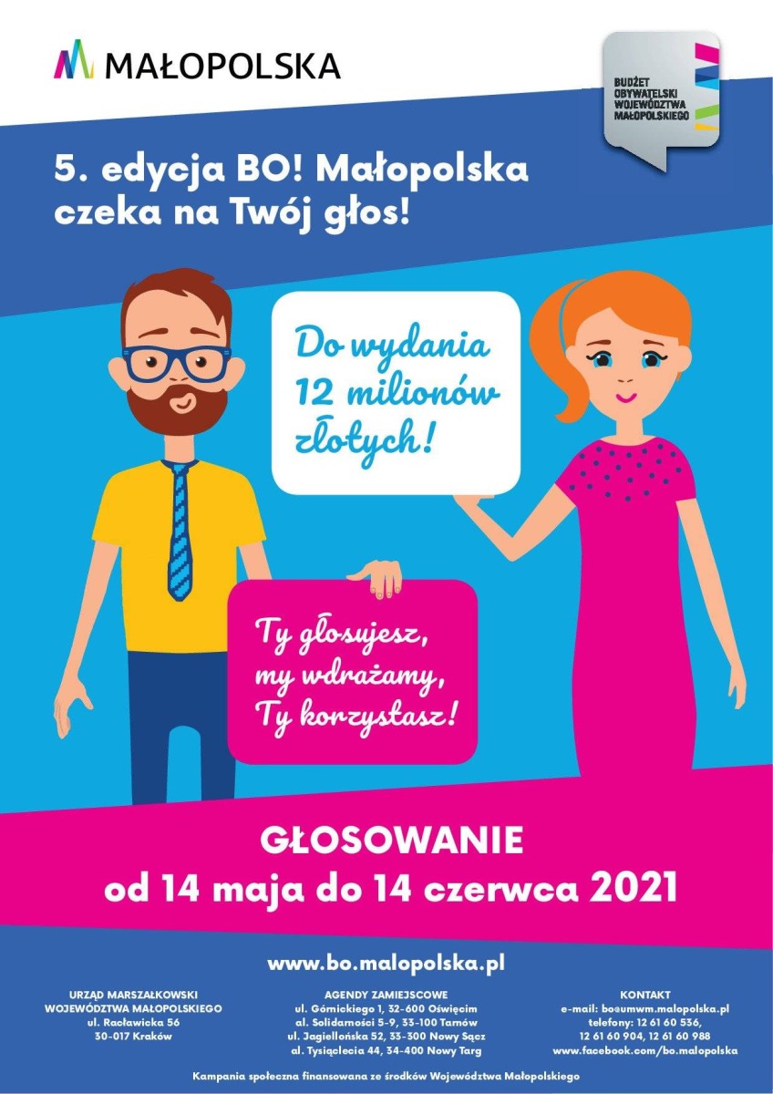 5 Edycja Budżetu Obywatelskiego Województwa Małopolskiego