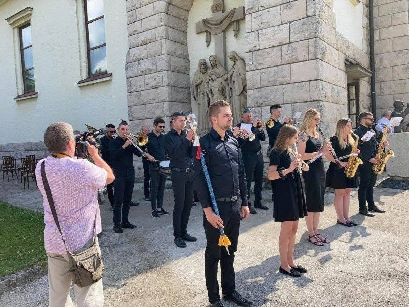 Orkiestra Dęta z wizytą w Terchovej na Słowacji