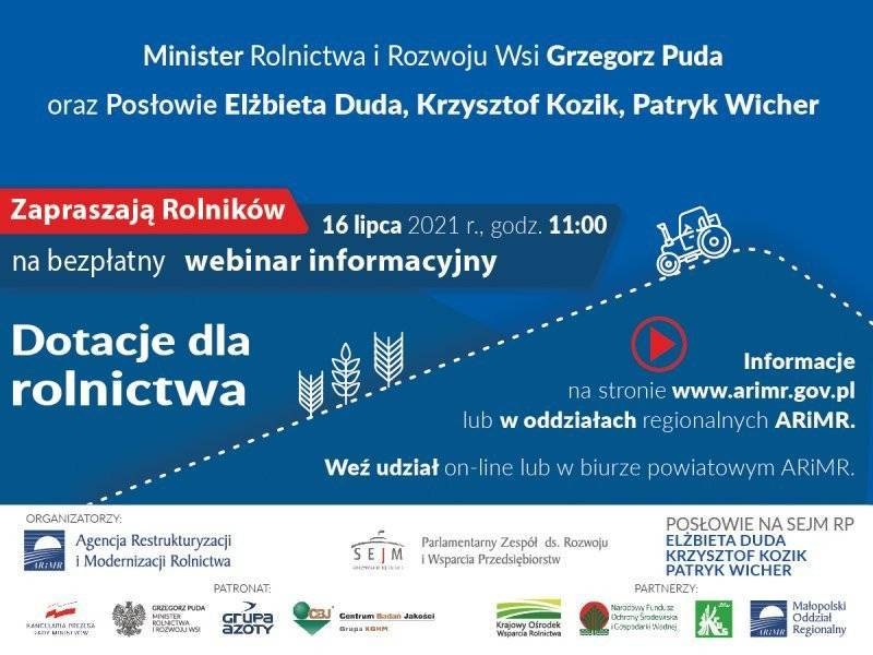 O pomocy dla rolników - ogólnopolski webinar w lipcu!