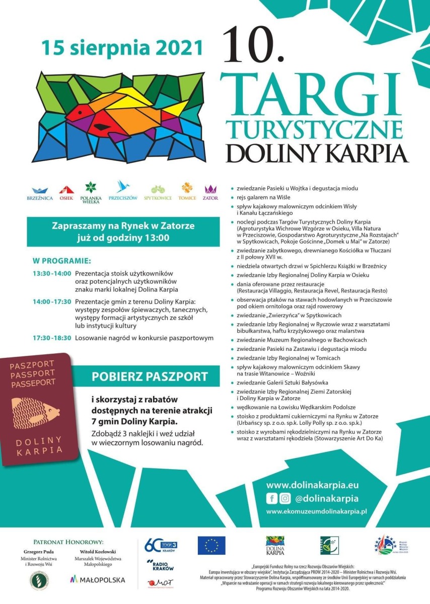 15 sierpnia 2021 - targi turystyczne Doliny Karpia