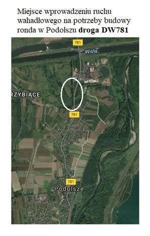 Urząd Miejski w Zatorze informuje o zamiarze wprowadzenia ruchu wahadłowego na potrzeby budowy ronda w Podolszu