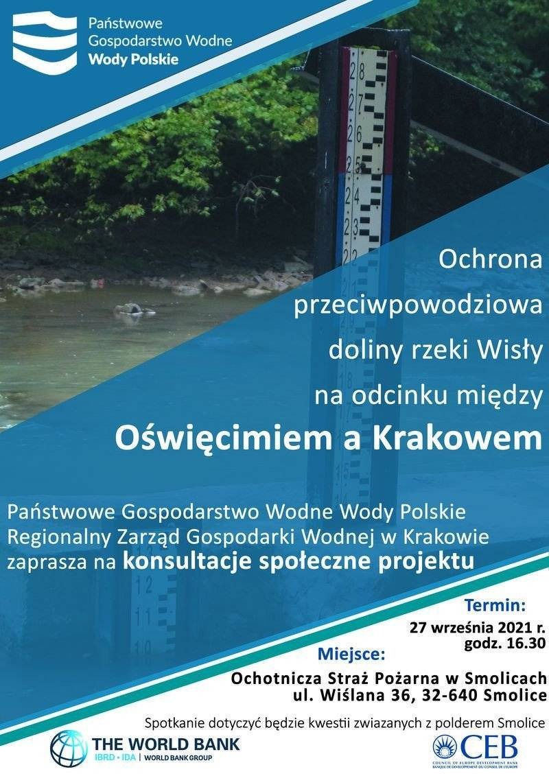 Konsultacje społeczne dotyczące ochrony przeciwpowodziowej doliny rzeki Wisły - spotkanie dot. polderu Smolice