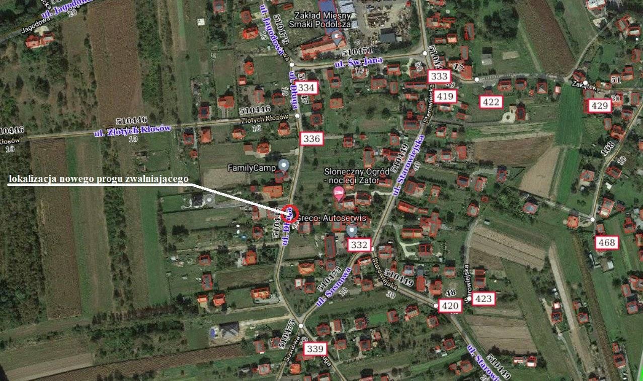 Zamknięty odcinek drogi gminnej - ul. Długiej w Podolszu