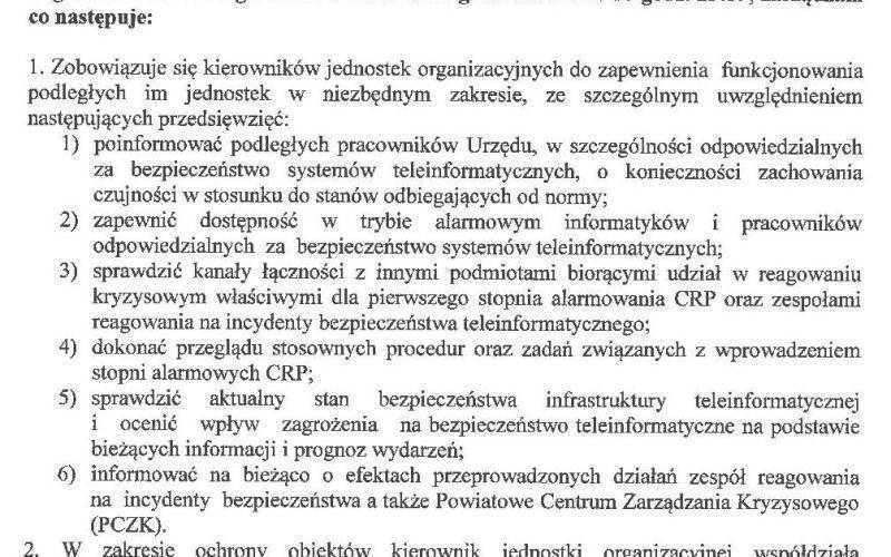 Zarządzenie Nr 898/.2021 Burmistrza Zatora z dnia 6 grudnia 2021r.