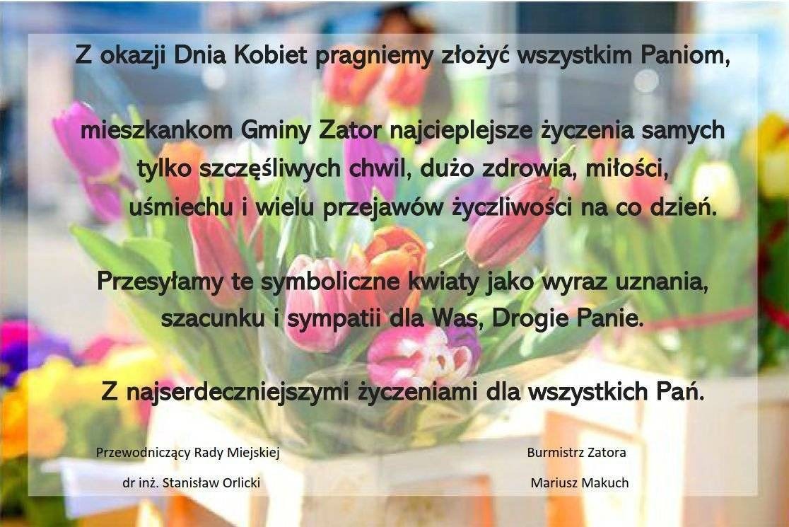 Najlepsze Życzenia z okazji Dnia Kobiet