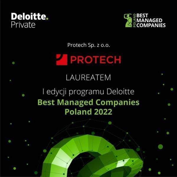 Protech Sp. z o. o. oraz Lemarpol Sp. z o. o. laureatami pierwszej edycji plebiscytu Best Managed Companies Poland 2022
