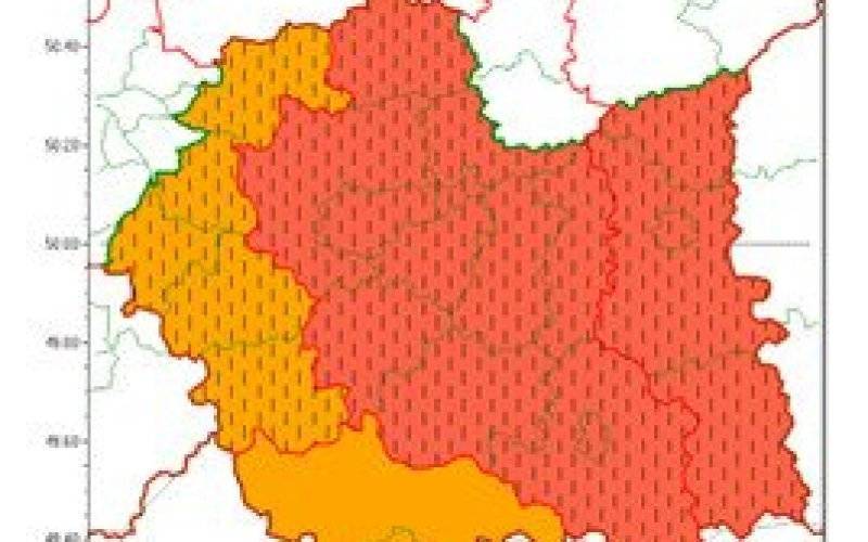 Ostrzeżenie nr 137 zbiorczo - aktualizacja Upał 2