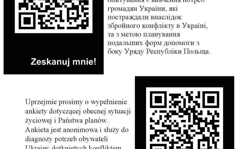 Anonimowa ankieta dla obywateli Ukrainy