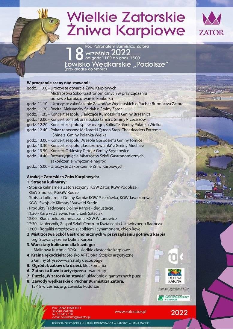 Wielkie Zatorskie Żniwa Karpiowe 2022