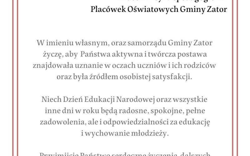 List Gratulacyjny