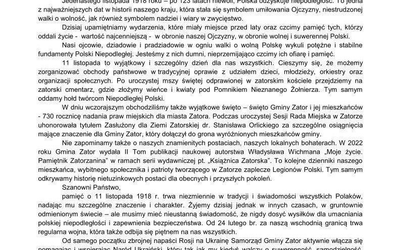 11 listopada to wyjątkowy i szczególny dzień dla nas wszystkich.