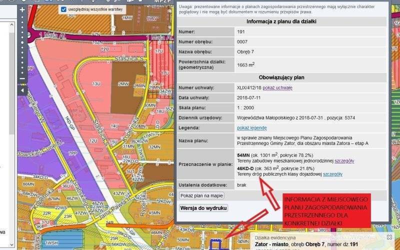 Poszerzona funkcjonalność Systemu Informacji Przestrzennej Urzędu Miejskiego w Zatorze