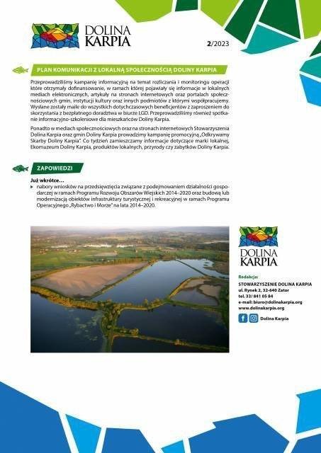Newsletter - Co nowego w Dolinie Karpia?