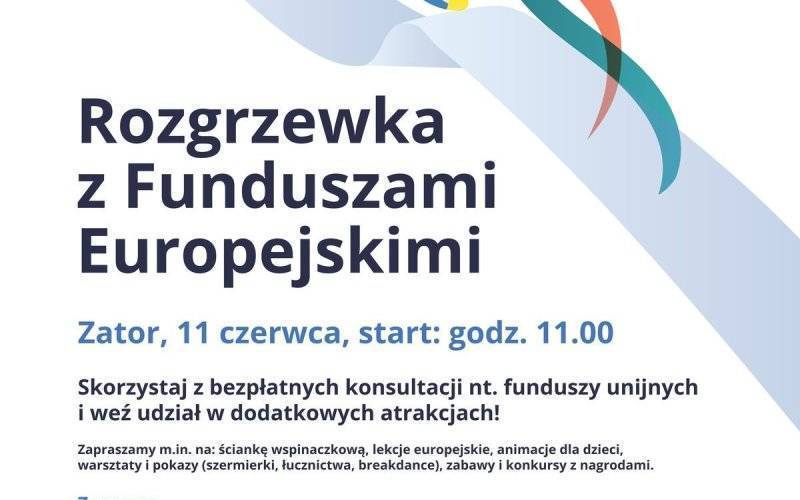 „Rozgrzewka z Funduszami Europejskimi” - zabierz bliskich na kolejną imprezę plenerową!