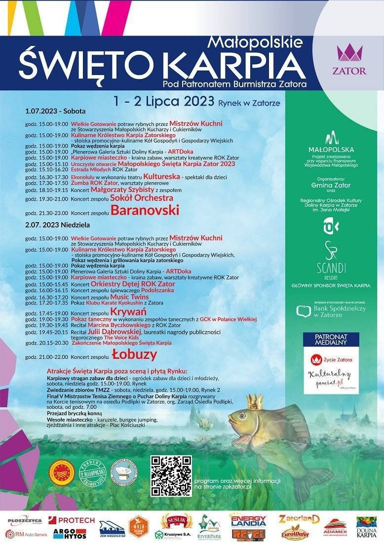 Małopolskie Święto Karpia Zator 2023. Najnowszy harmonogram!