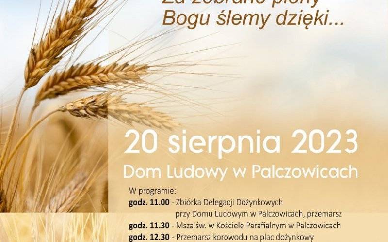 W tym roku dożynki w Palczowicach