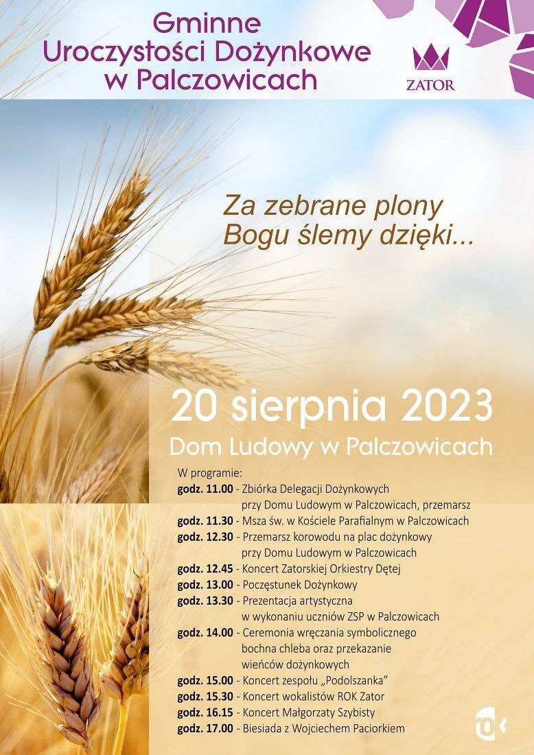W tym roku dożynki w Palczowicach