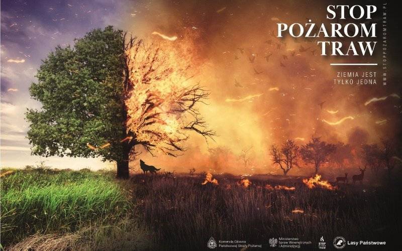 WYPALANIE TRAW I ŚCIERNISK SZKODZI I JEST KARALNE! Apel strażaków ochotników z terenu Gminy Zator.