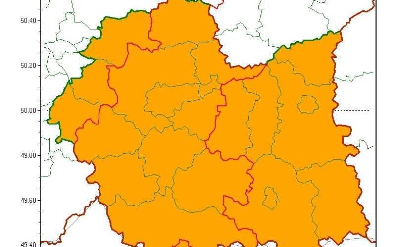 Ostrzeżenie meteorologiczne zbiorcze nr 249 - burze z gradem 2 stopnia