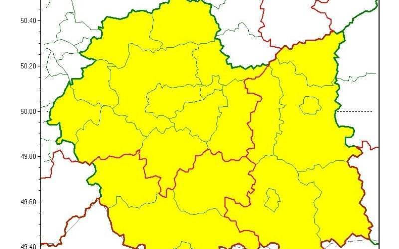 Ostrzeżenie meteorologiczne_266_Burze z gradem_1stopnia