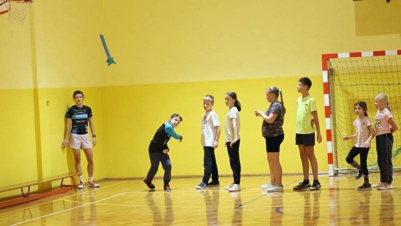 Mistrzowskie zajęcia sportowe.