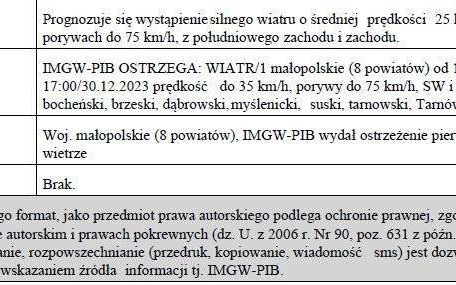 Ostrzeżenie_ meteorologiczne nr 358 - silny wiatr_1