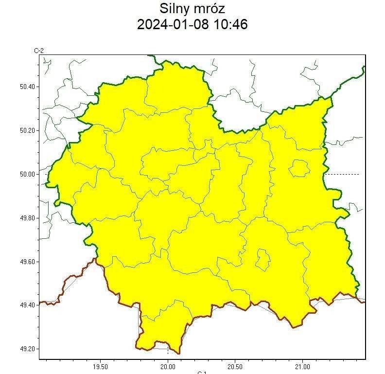 Ostrzeżenie meteorologiczne nr 10 - Silny mróz_1