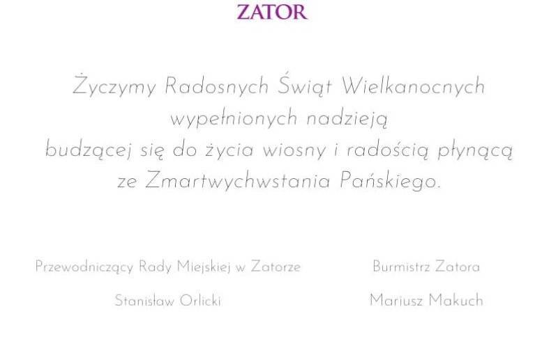 Radosnych Świąt Wielkanocnych