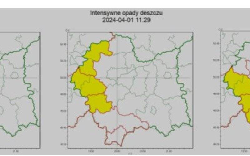 Ostrzeżenie meteorologiczne nr 76 - Silny wiatr_1, Burze_1, Intensywne opady deszczu_1