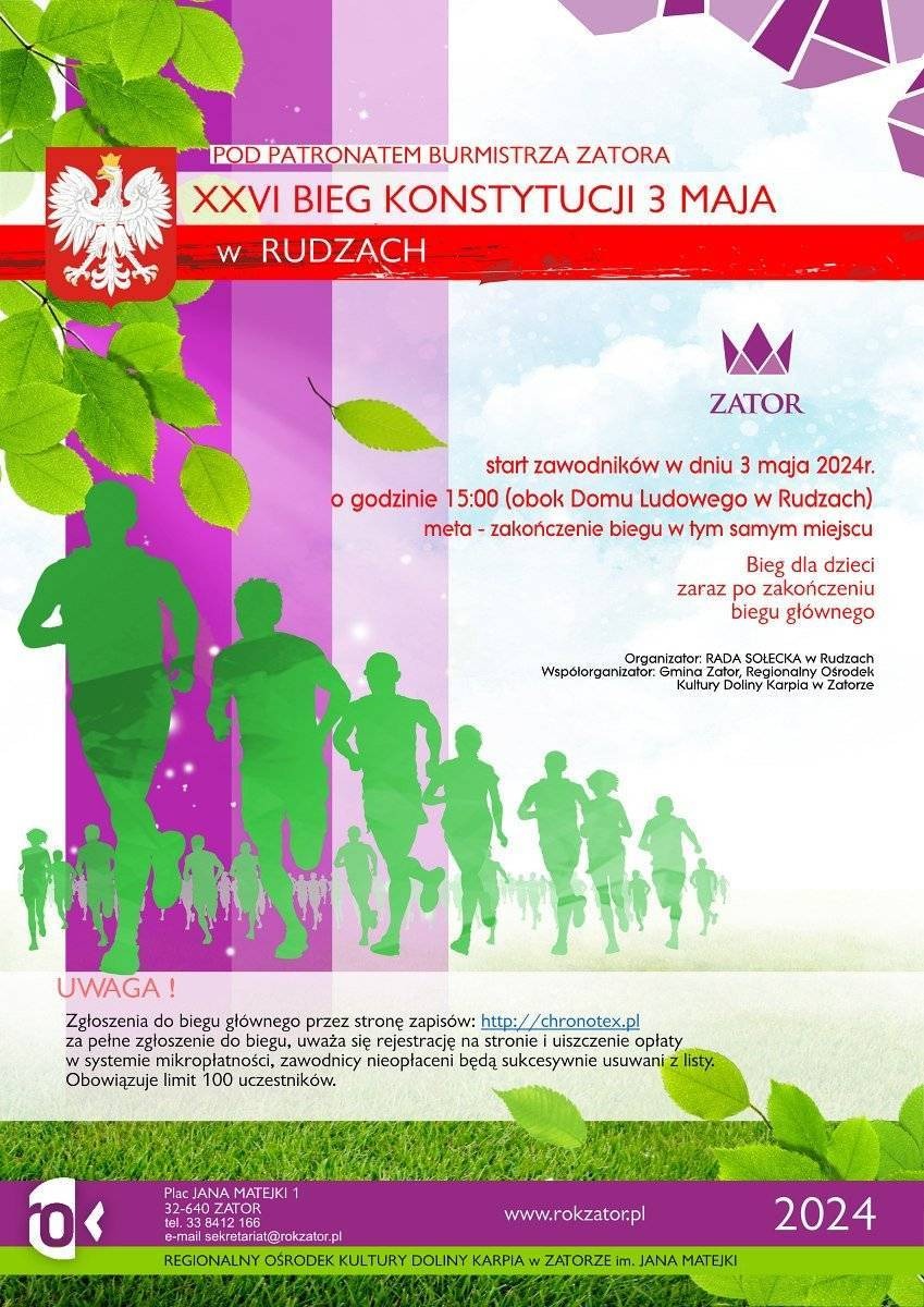 Bieg Konstytucji 3 Maja w Rudzach