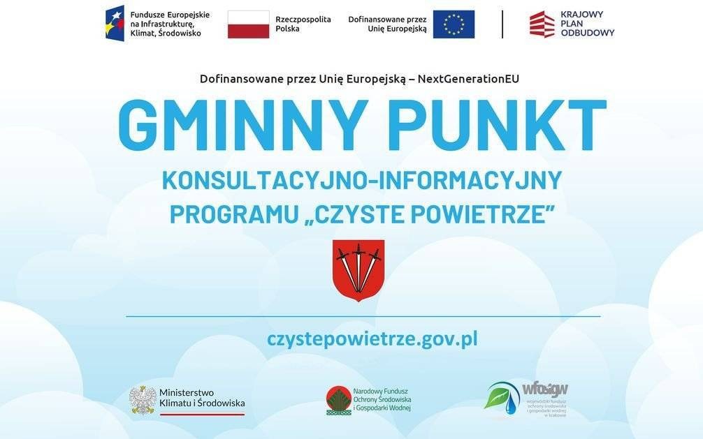 Informacja o funkcjonowaniu gminnego punktu konsultacyjno-informacyjnego Programu Priorytetowego CZYSTE POWIETRZE
