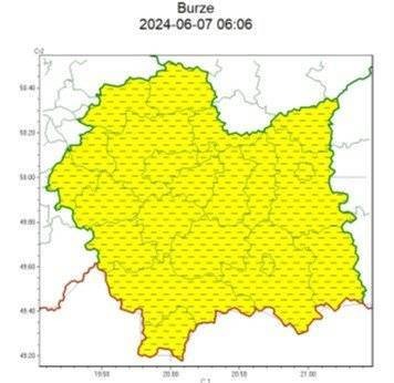 Ostrzeżenie meteorologiczne nr 163 - Burze_2 ODWOŁANIE, Burze_1