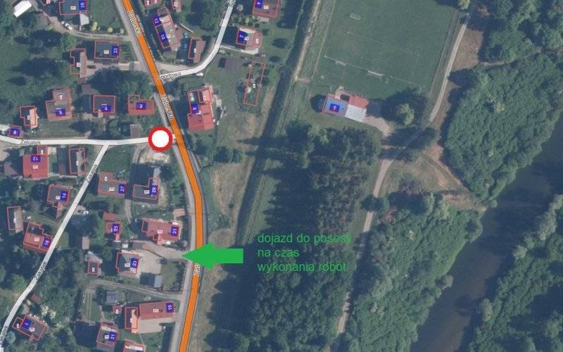 Utrudnienia na ul. Zakątek w Podolszu