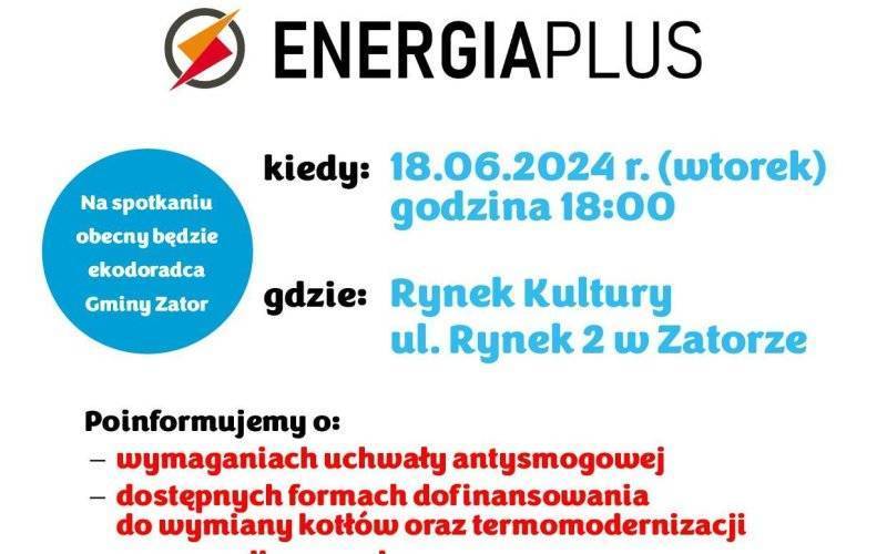 Zaproszenie na spotkanie informacyjne z oficjalnym operatorem Programu Priorytetowego "Czyste Powietrze"