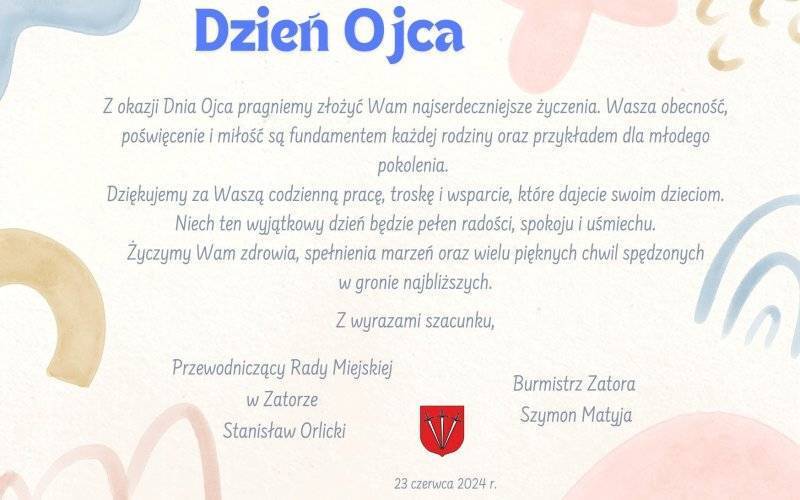 Życzenia z okazji Dnia Ojca