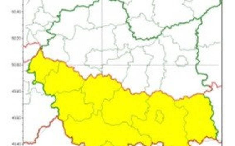 Ostrzeżenie meteorologiczne 189 burze 1stopnia