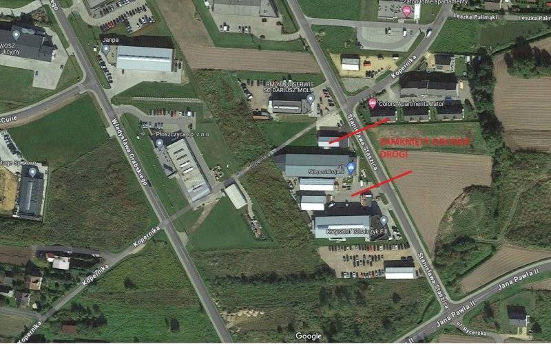 Informacja UM Zator dotycząca tymczasowego zamknięcia odcinka drogi
