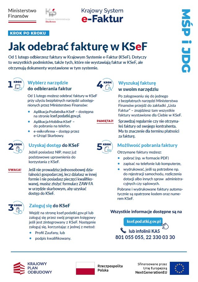Krok po kroku Jak odebrać fakturę w KSeF.