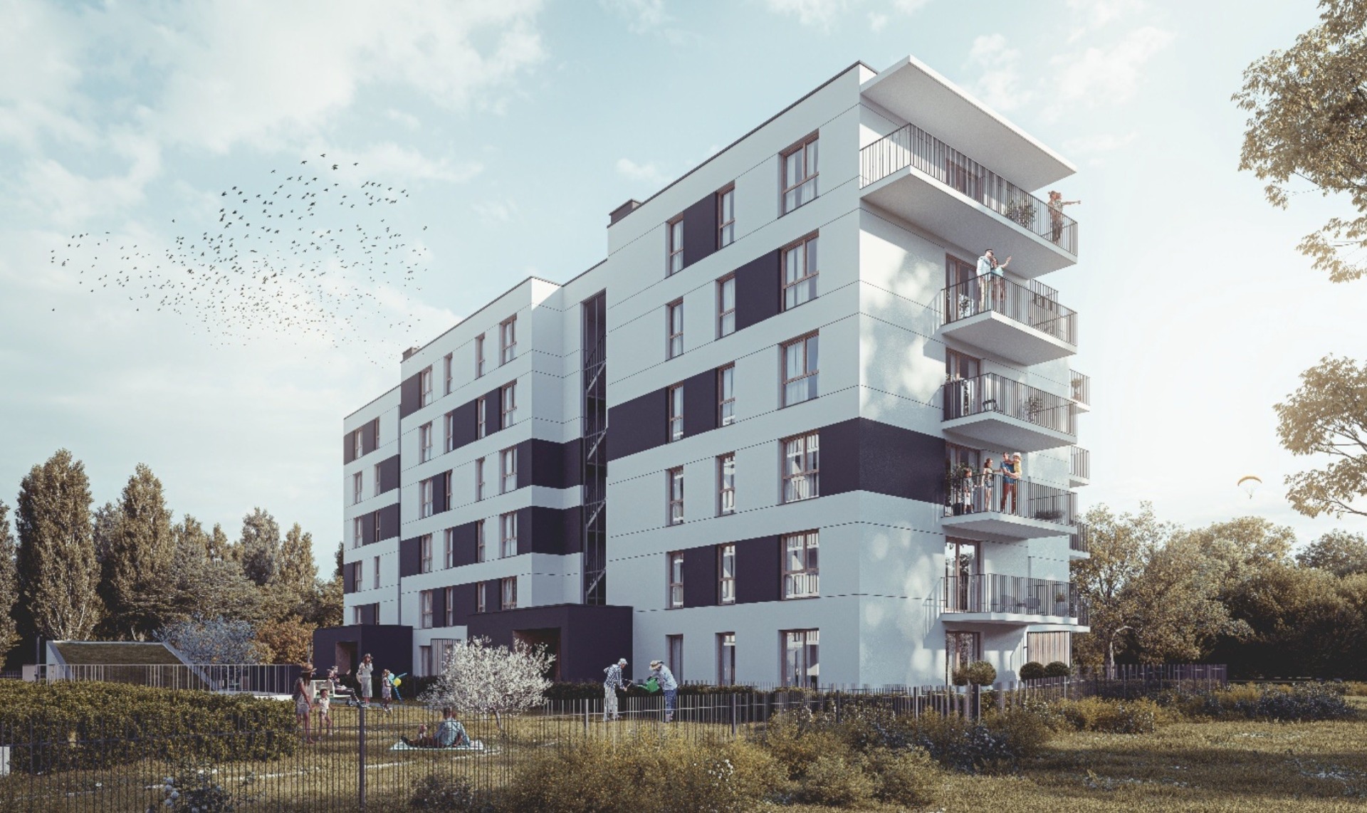 Na oświęcimskim Zasolu powstają apartamentowce.